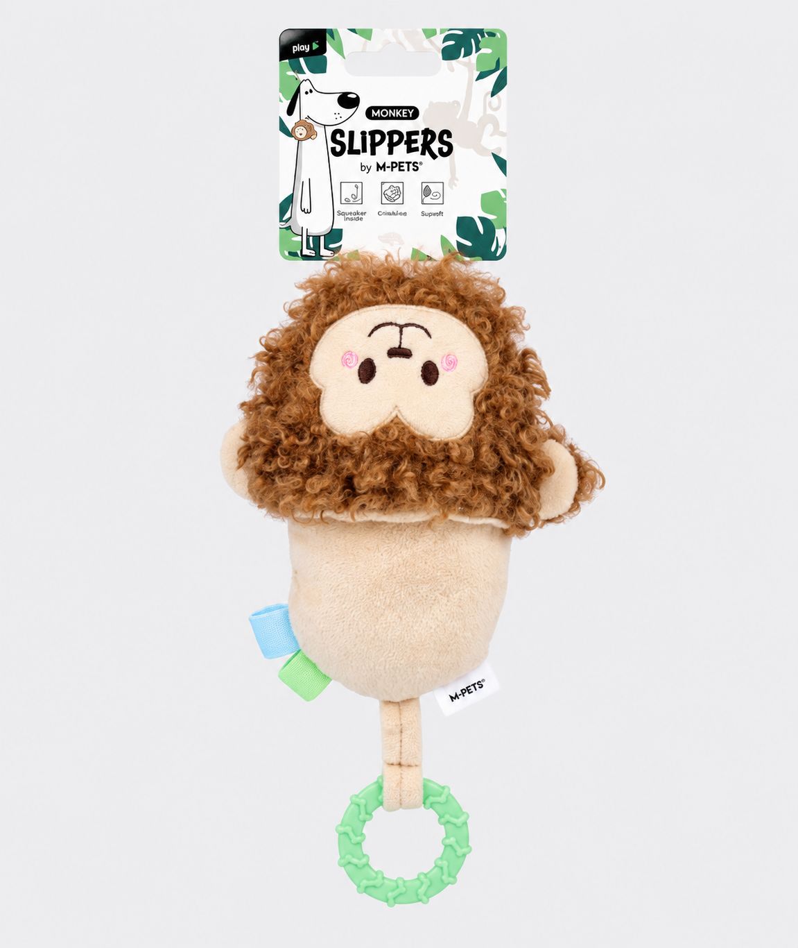 Slippers Dog toy Monkey