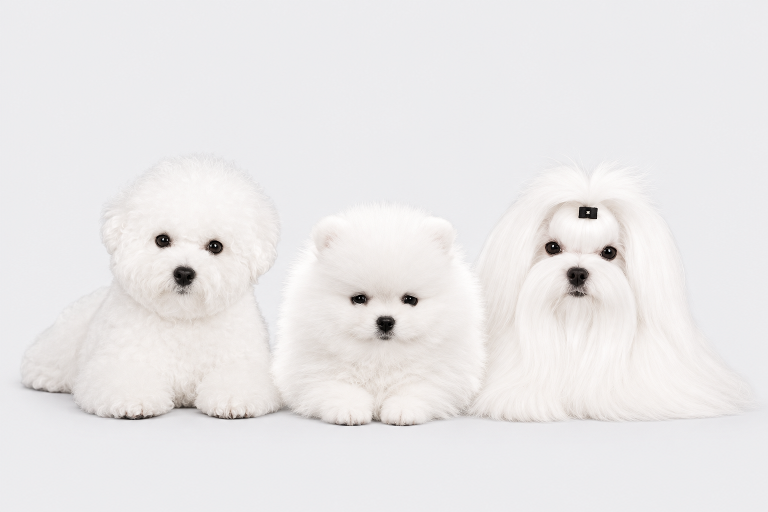 Microfiber towel with Pomeranian spitz,Maltese and bichon frise