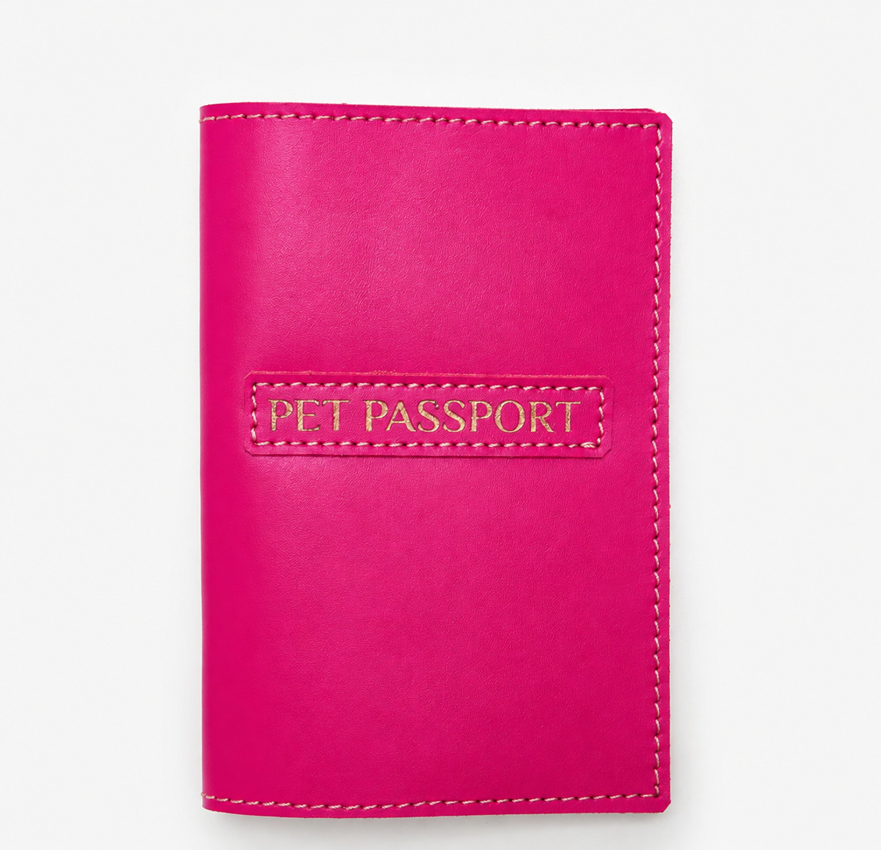 Personalized Pet Passport Cover – Custom Dog Passport Holder Fuchsia