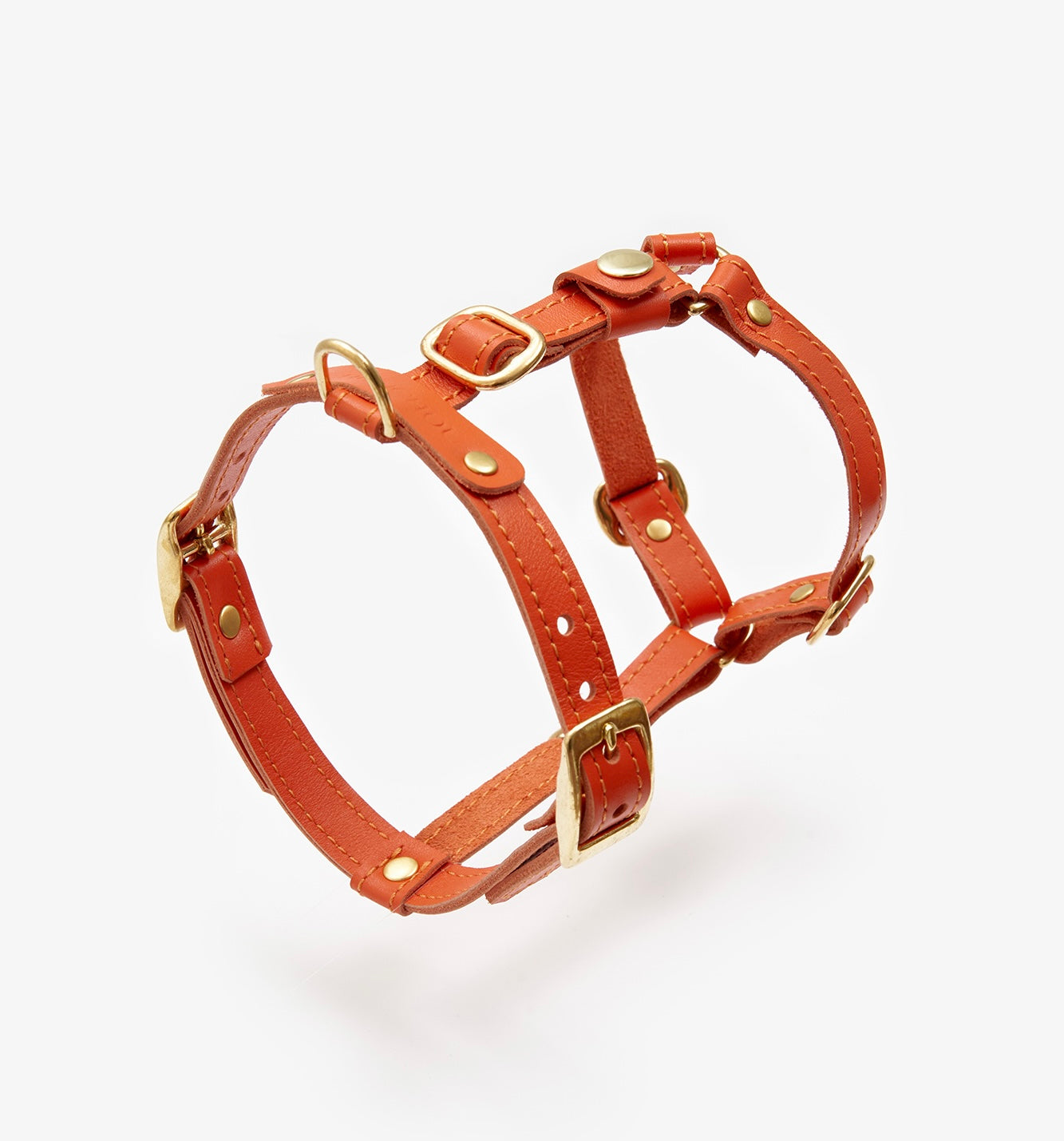 Leather Dog Harness – Classy Collection Orange