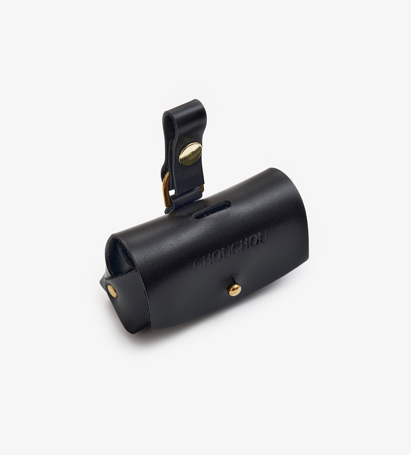 Leather Dog Poop Bag Holder – Classy Collection Black