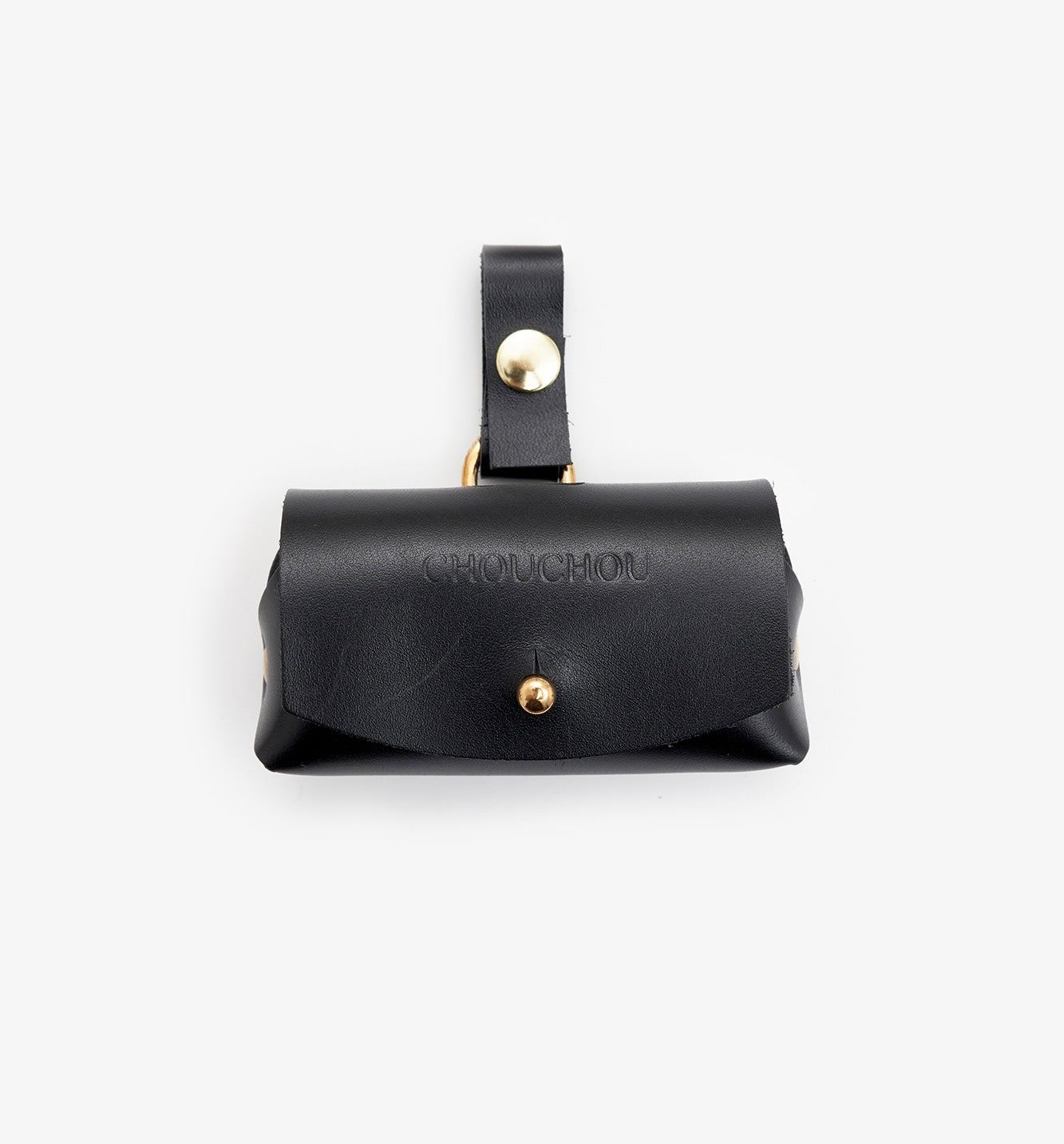 Leather Dog Poop Bag Holder – Classy Collection Black